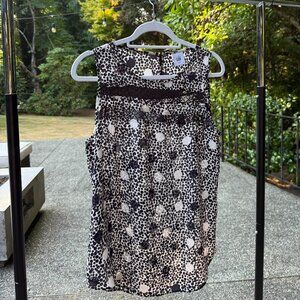 Cabi Sleeveless Black & White Polka Dot Blouse
